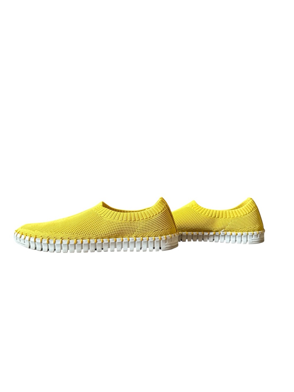 Eric Michael Yellow Knit Slip-On Women's Casual Shoes size 10 - Picture 2 of 5